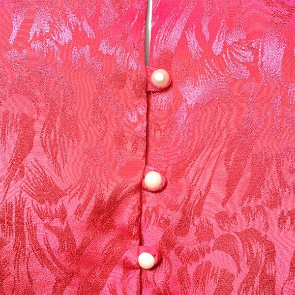 VINTAGE ADELAAR MATSON Keyhole Secretary blouse - Picture 6 of 8